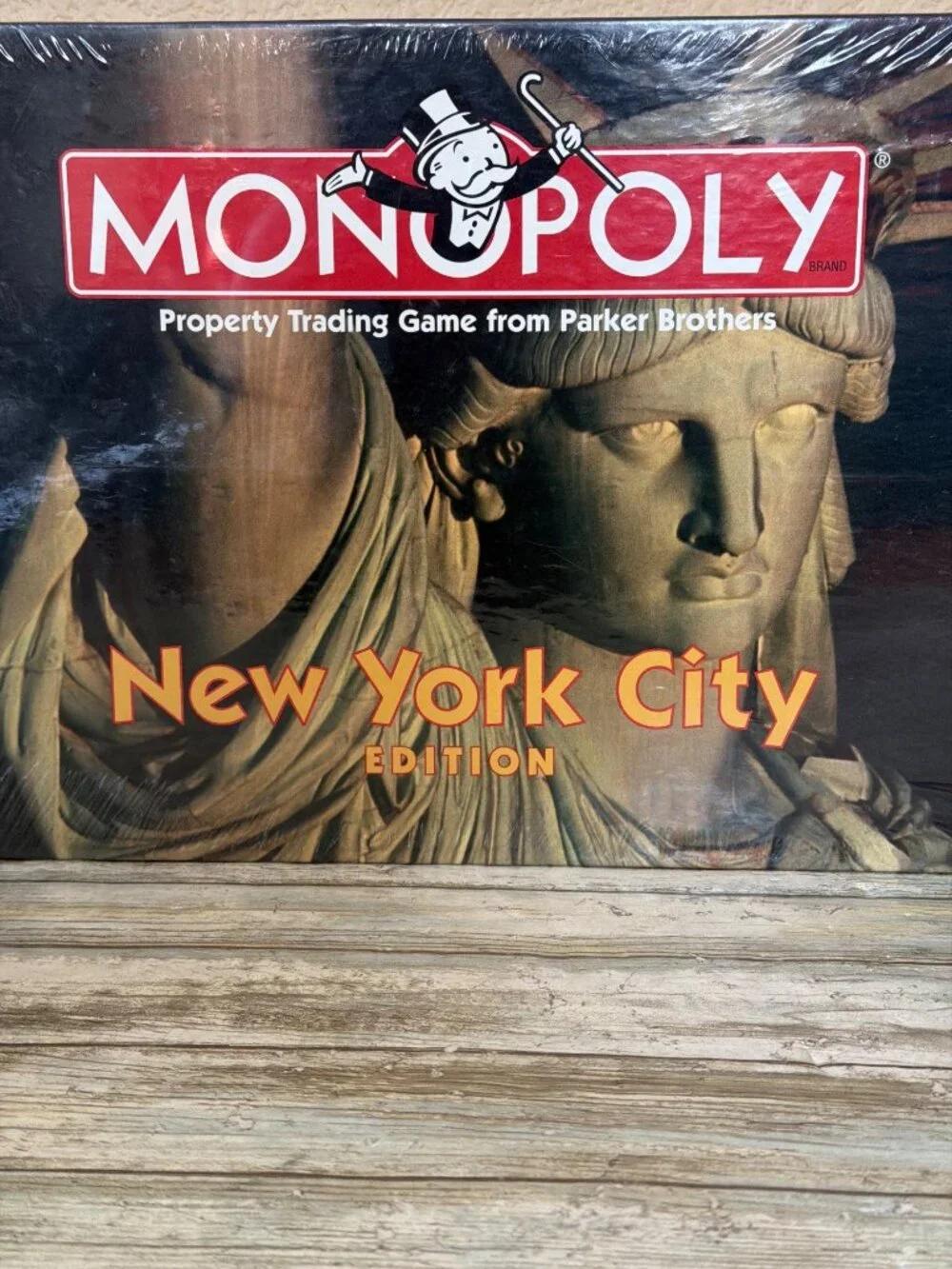 1998 Monopoly New York City Edition Board Game Statue of Liberty Box NEW Sealed